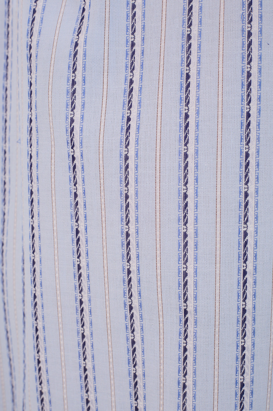 STRIPED RUFFLE MAXI DRESS