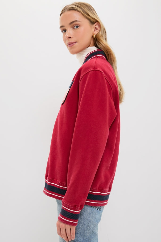 Red Shaun Quarter Zip