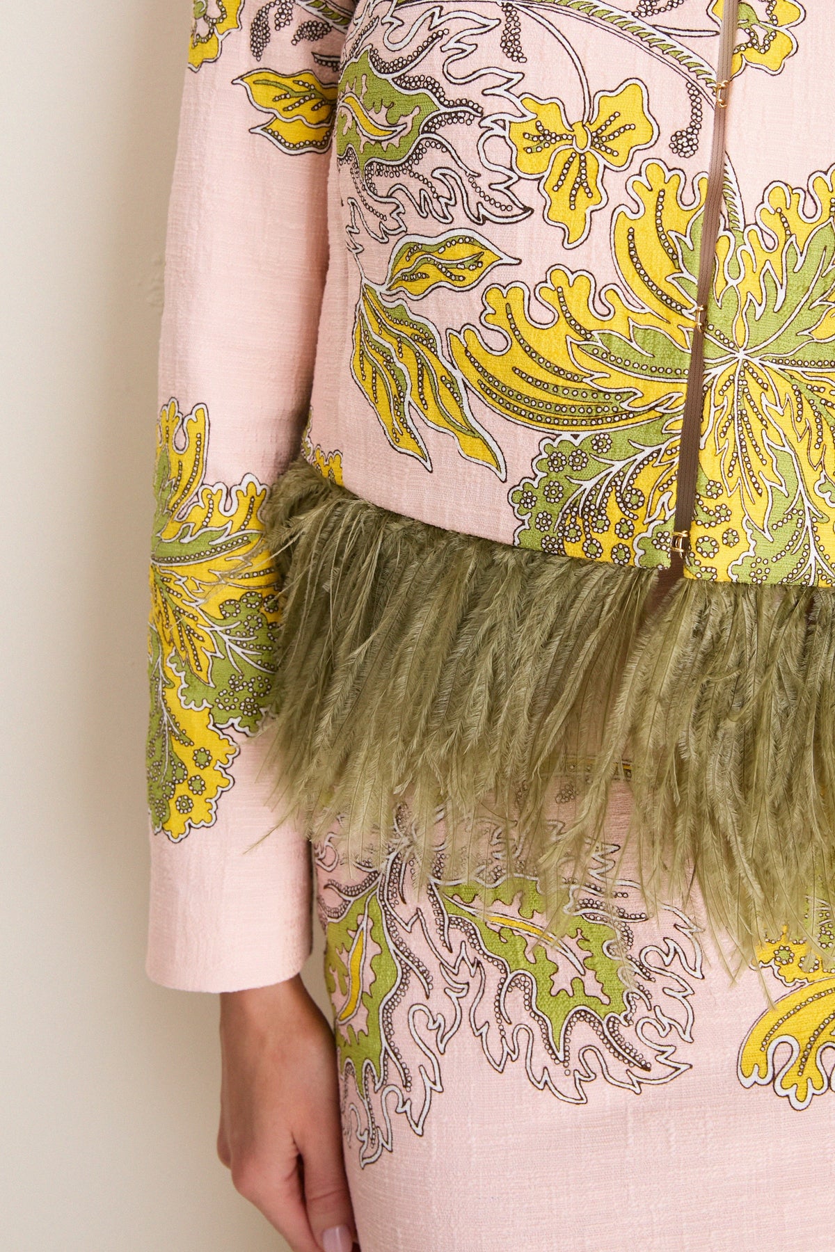 Swathe Bijoux Jacket with Feathers