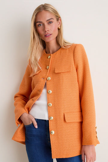 Orange Tweed Jennings Jacket