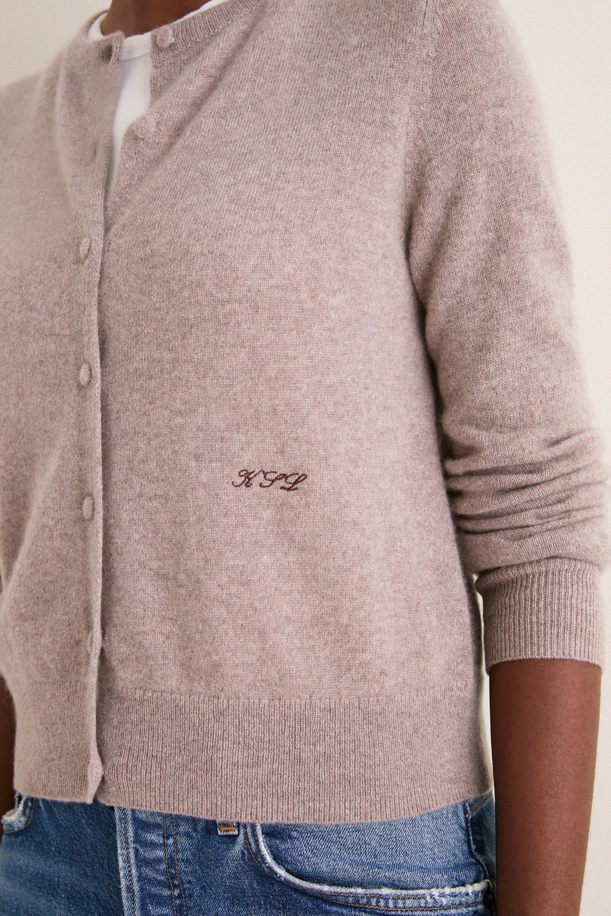 Wheat Cashmere Riley Cardigan
