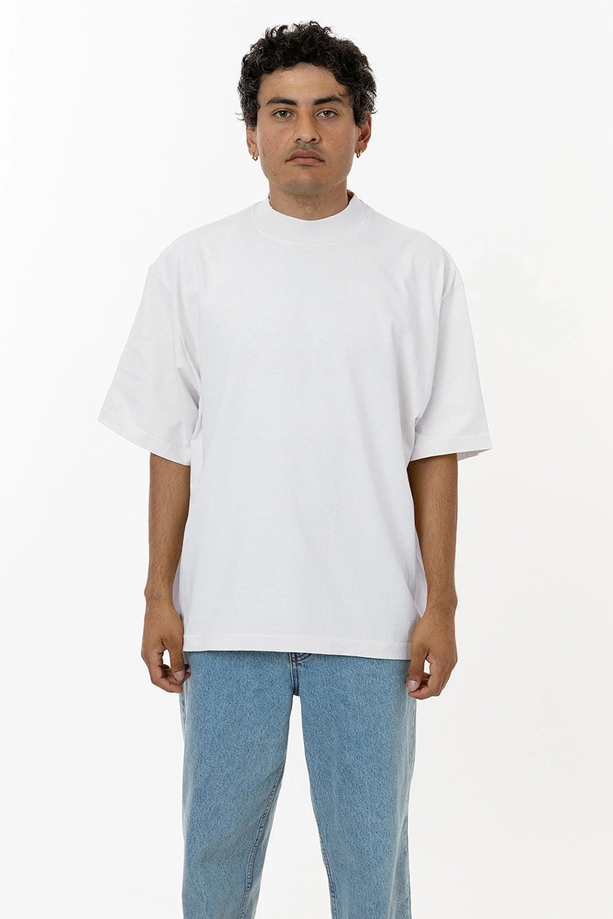 1825GD Unisex - Oversized Short Sleeve High Mockneck T-shirt