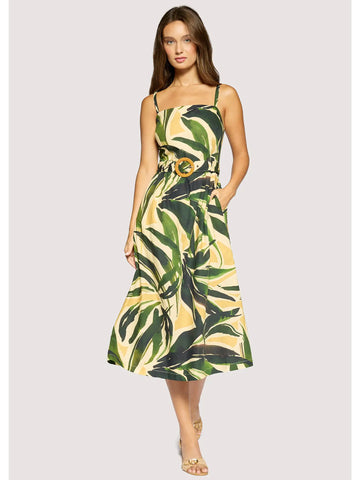 PALM SERENADE MIDI DRESS