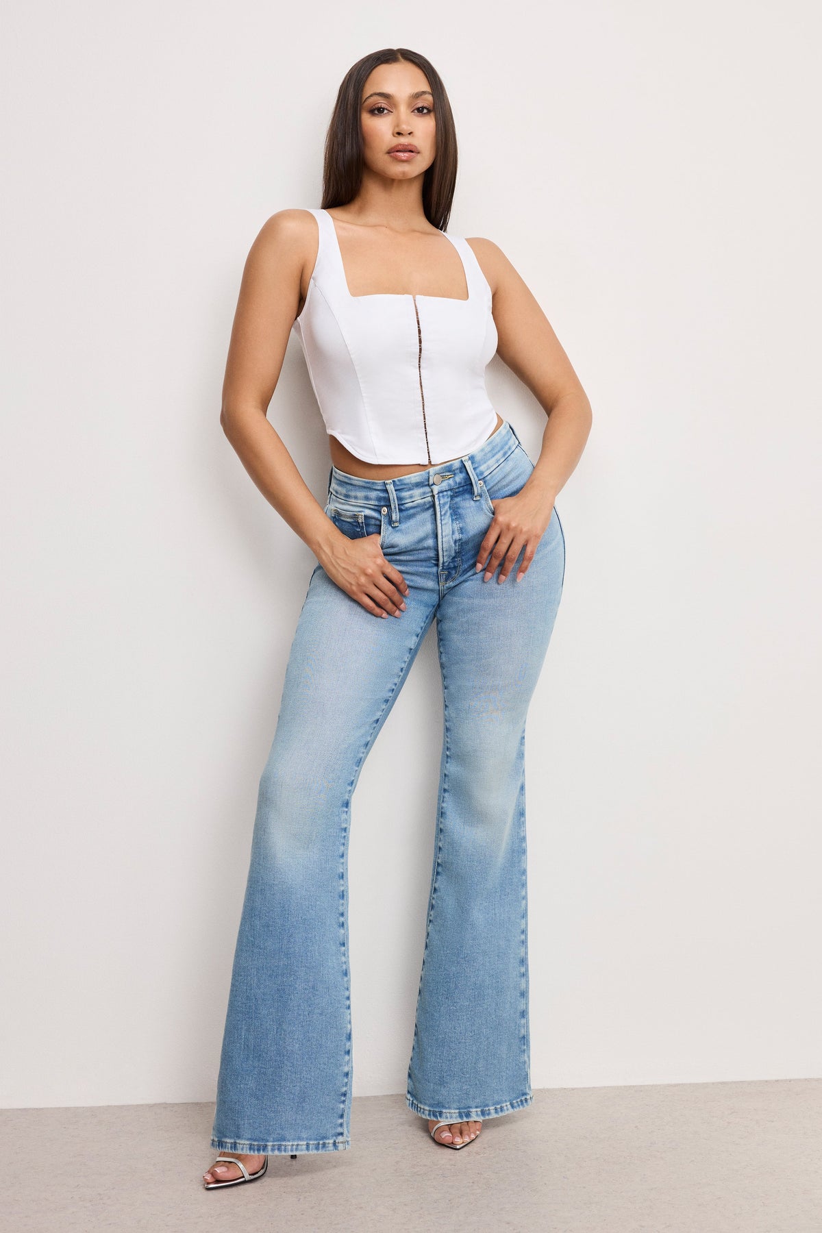 DOLLY POPLIN BUSTIER | WHITE001