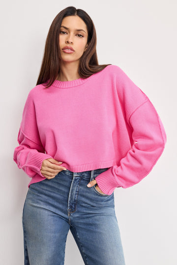COZY KNIT CREW NECK | BOUQUET001