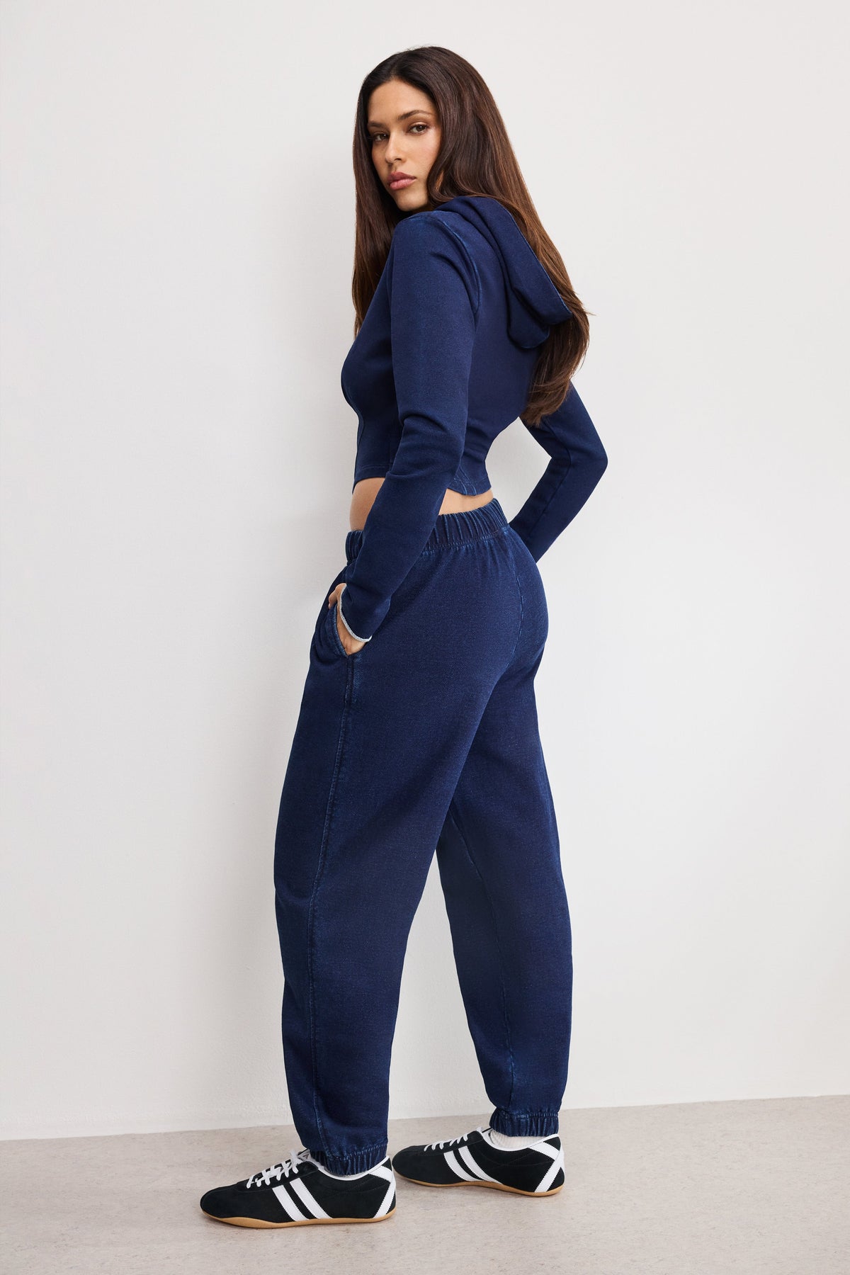 JEANIUS  BOYFRIEND SWEATPANTS | INDIGO1029