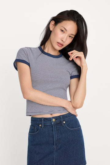 THE RINGER BABY TEE | HORIZON STRIPE