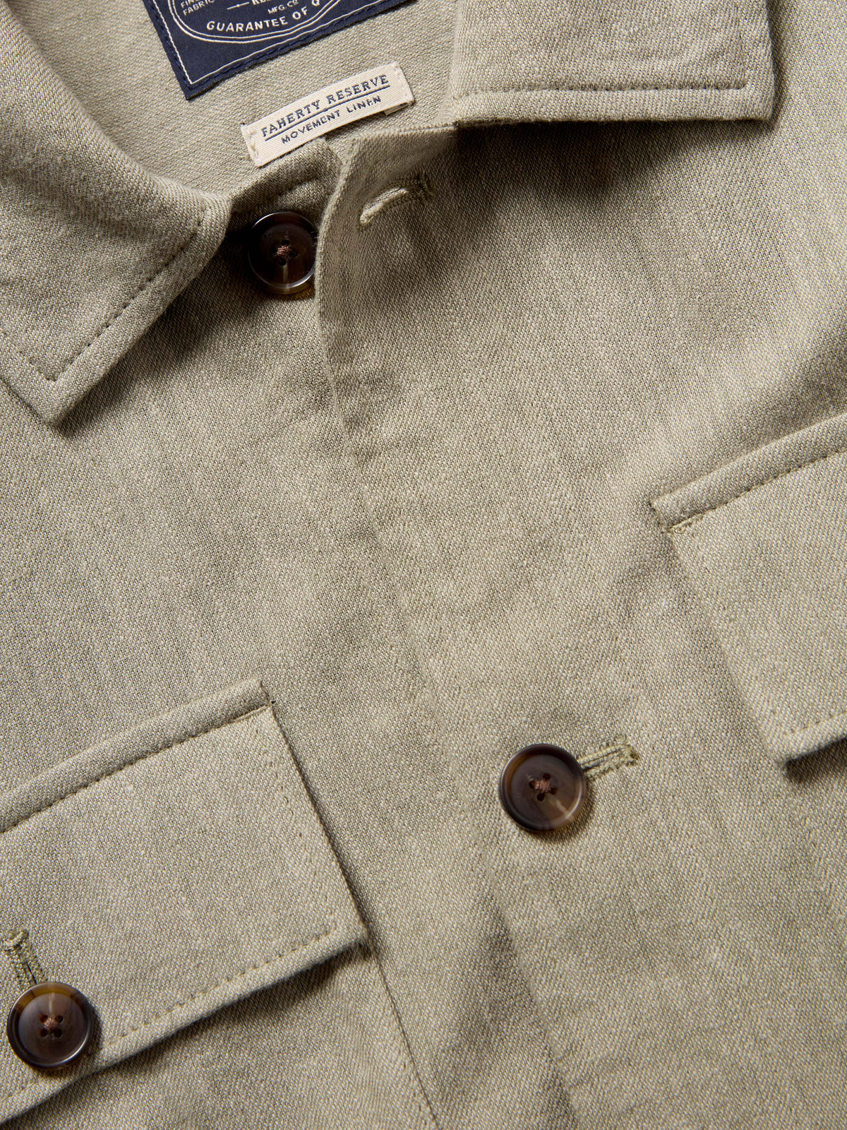 Movement Linen Shirt Jacket - Sage Cliff