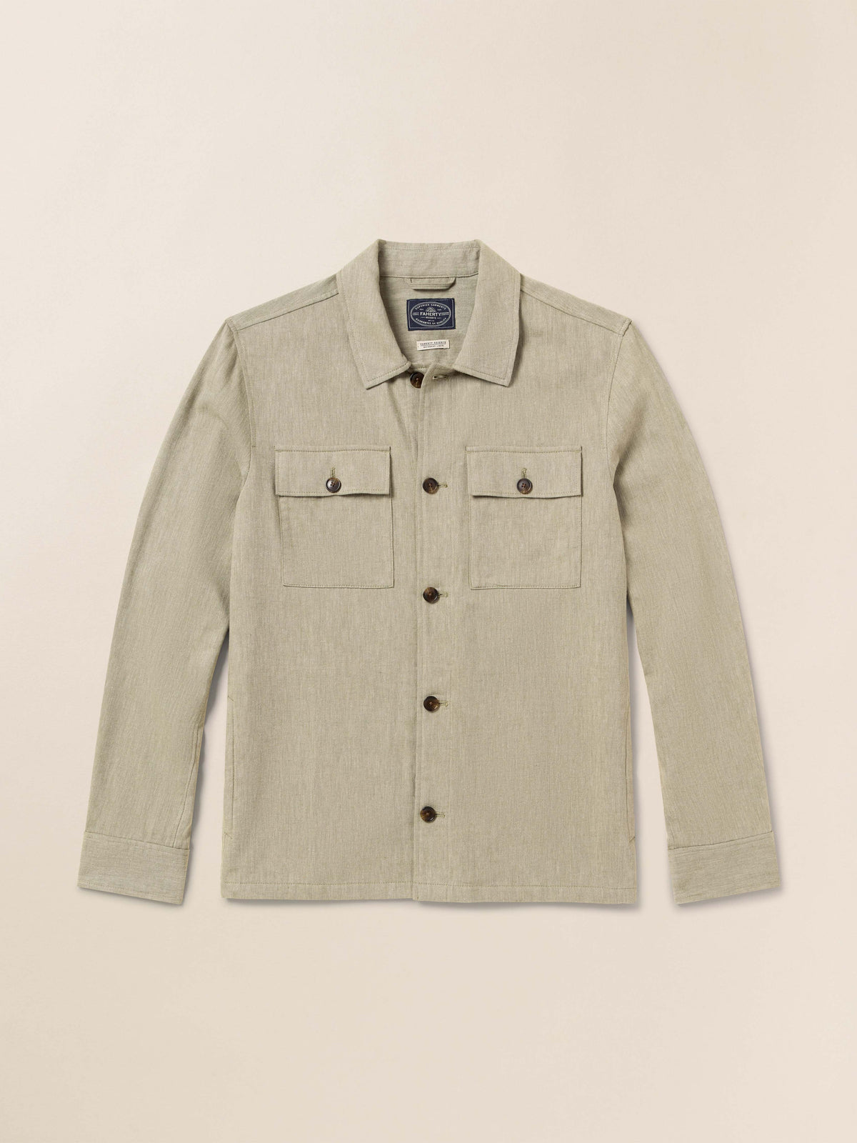Movement Linen Shirt Jacket - Sage Cliff