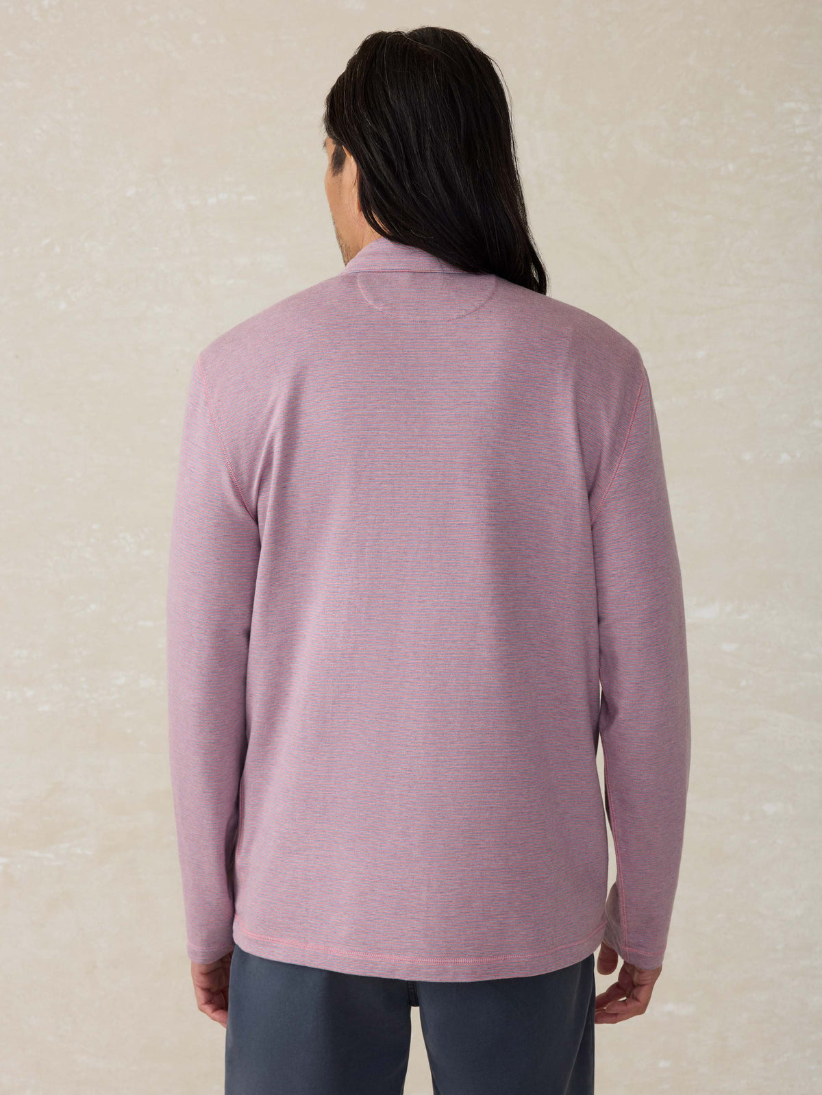 Movement Quarter Zip - Rose Creek Stripe