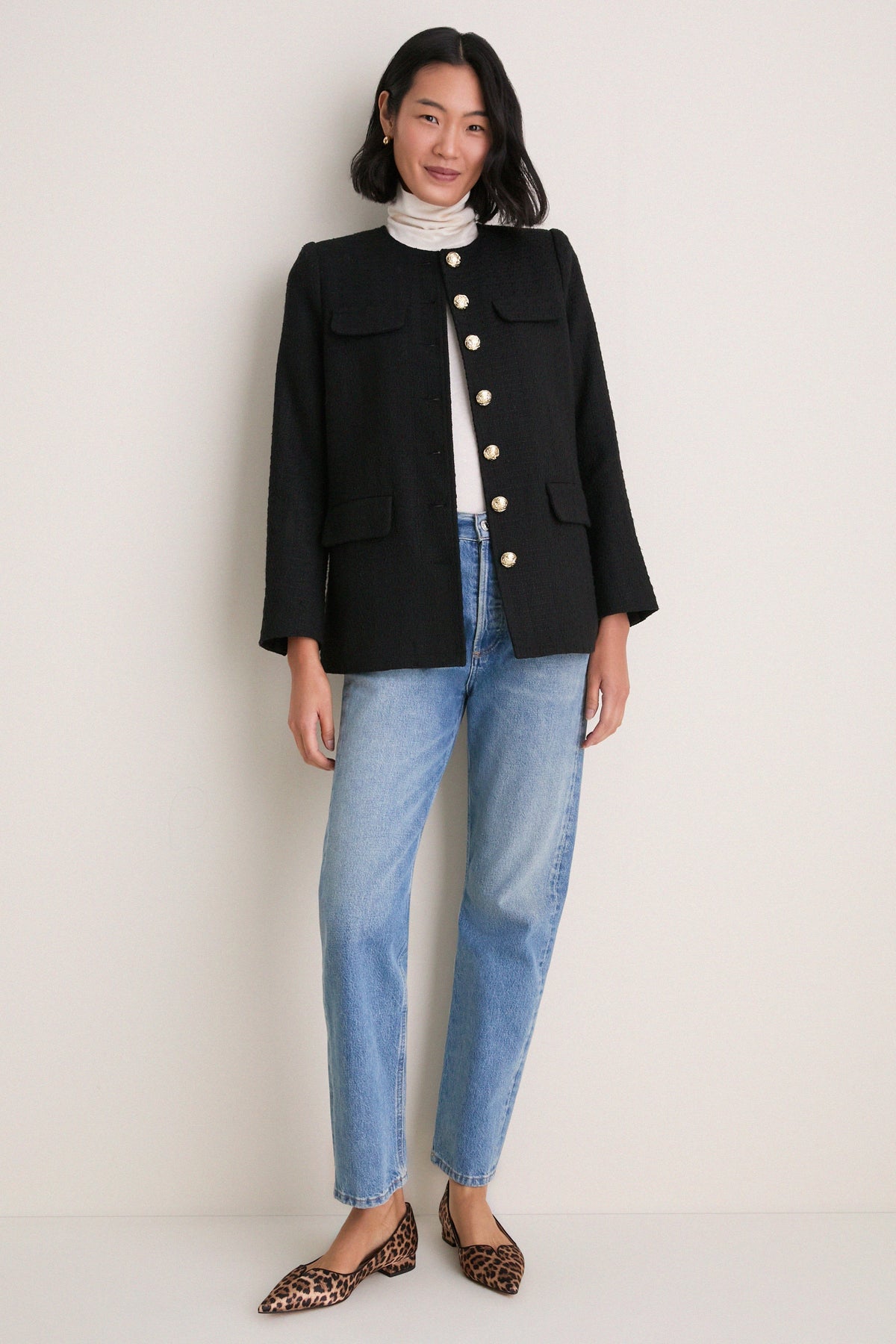 Black Tweed Jennings Jacket