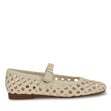 Halie Woven Mary Jane Flats