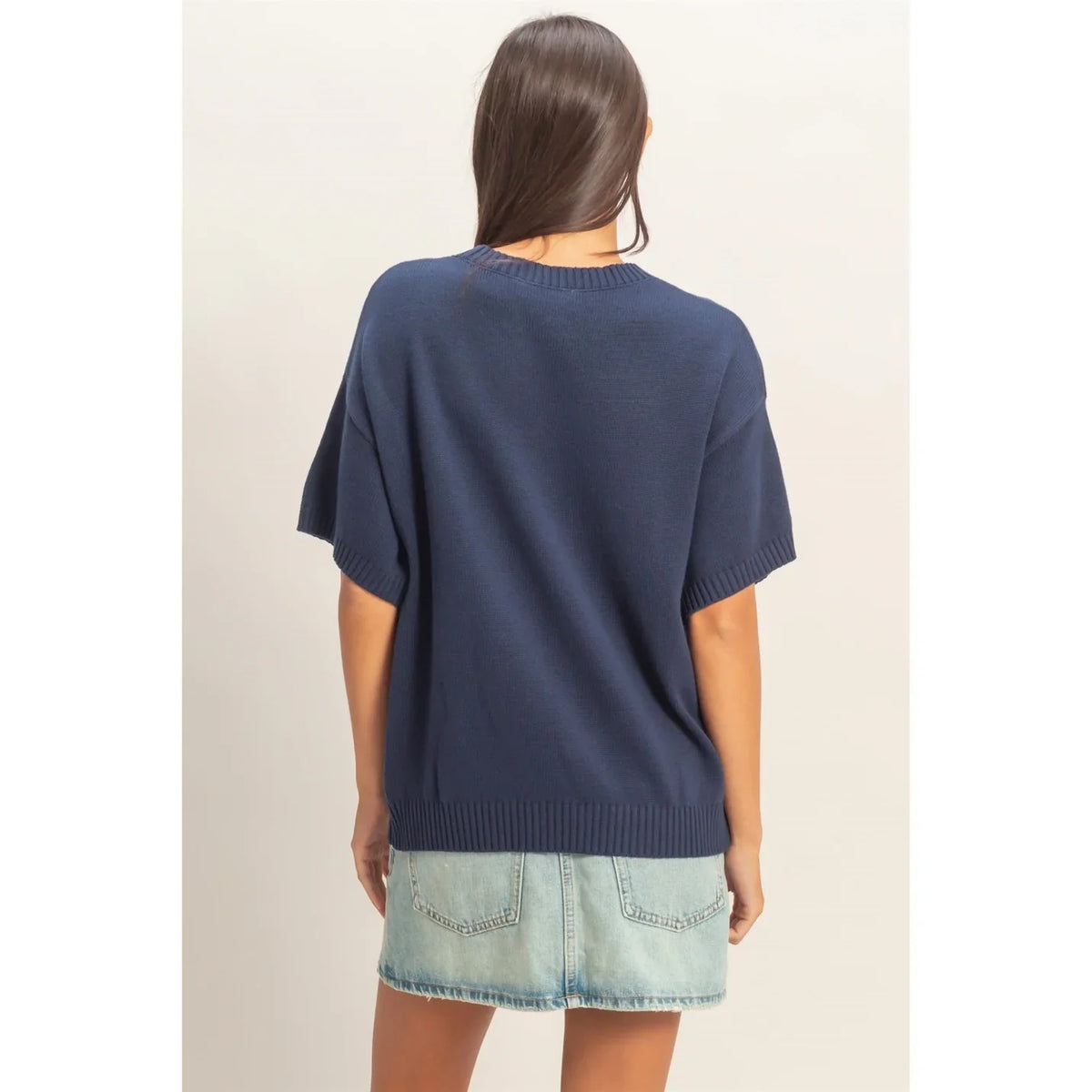 AMERICAN FLAG KNIT TOP