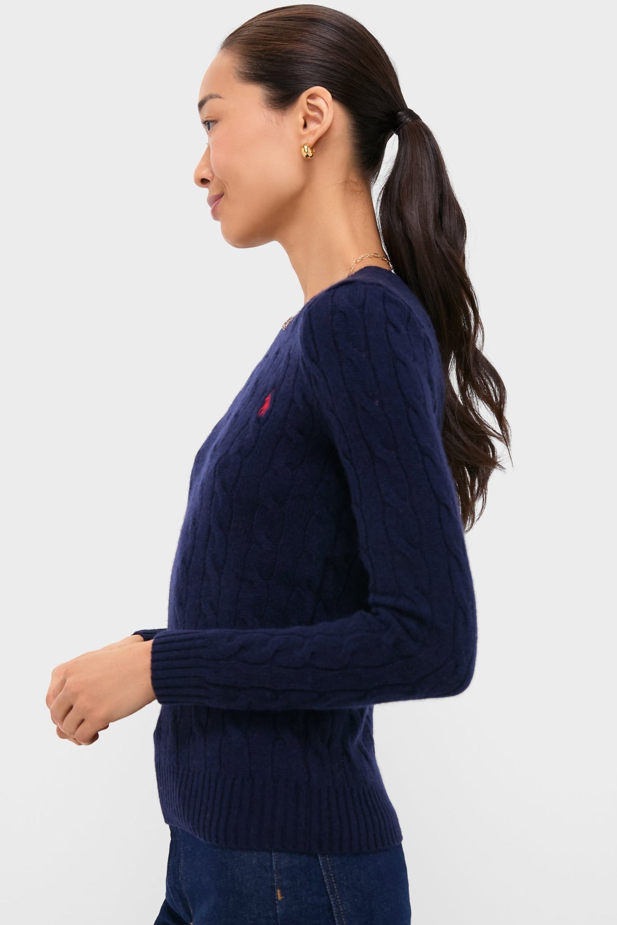 Navy Juliana Longsleeve Pullover