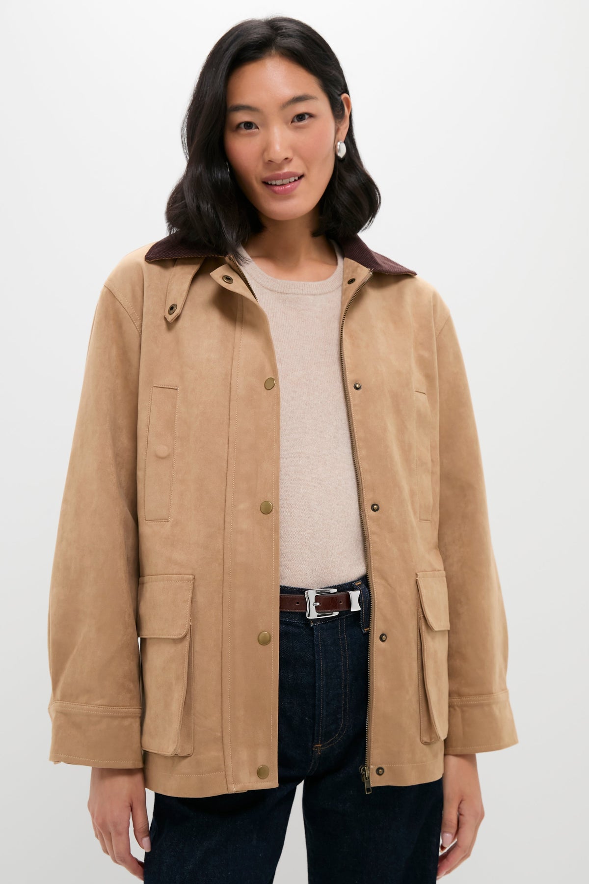 Vegan Suede Barnaby Barn Jacket