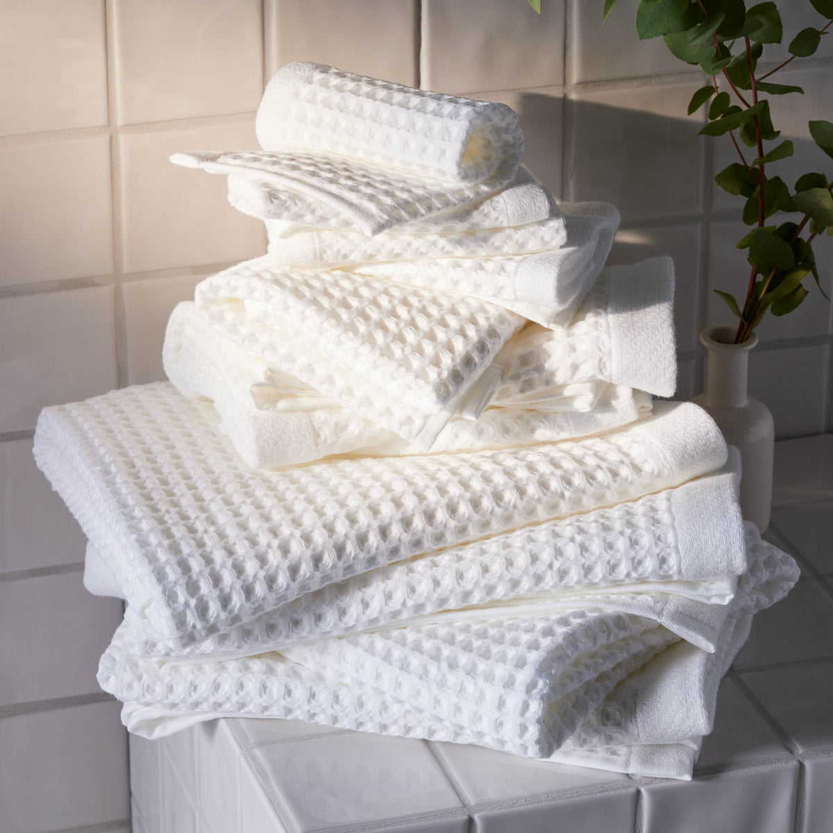 Dreamweave Waffle Bath Towels Set of 2 - Last Call