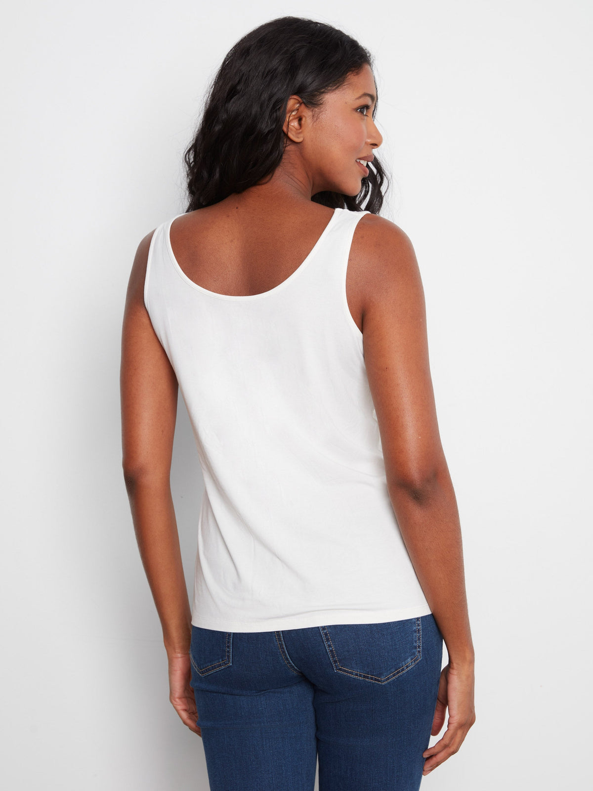 Reversible Bamboo Cami - White