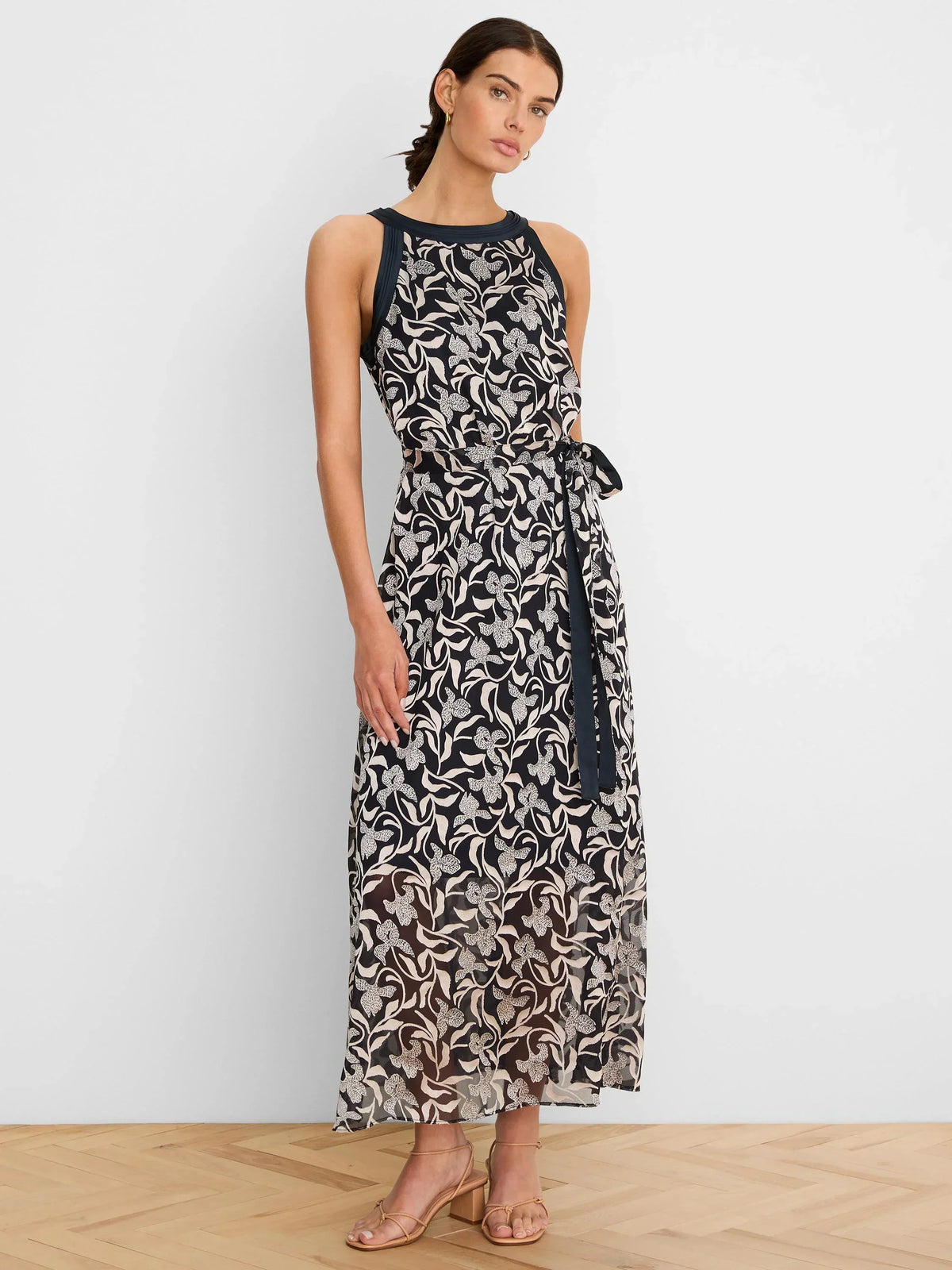 FLORAL BURNOUT BECCA DRESS