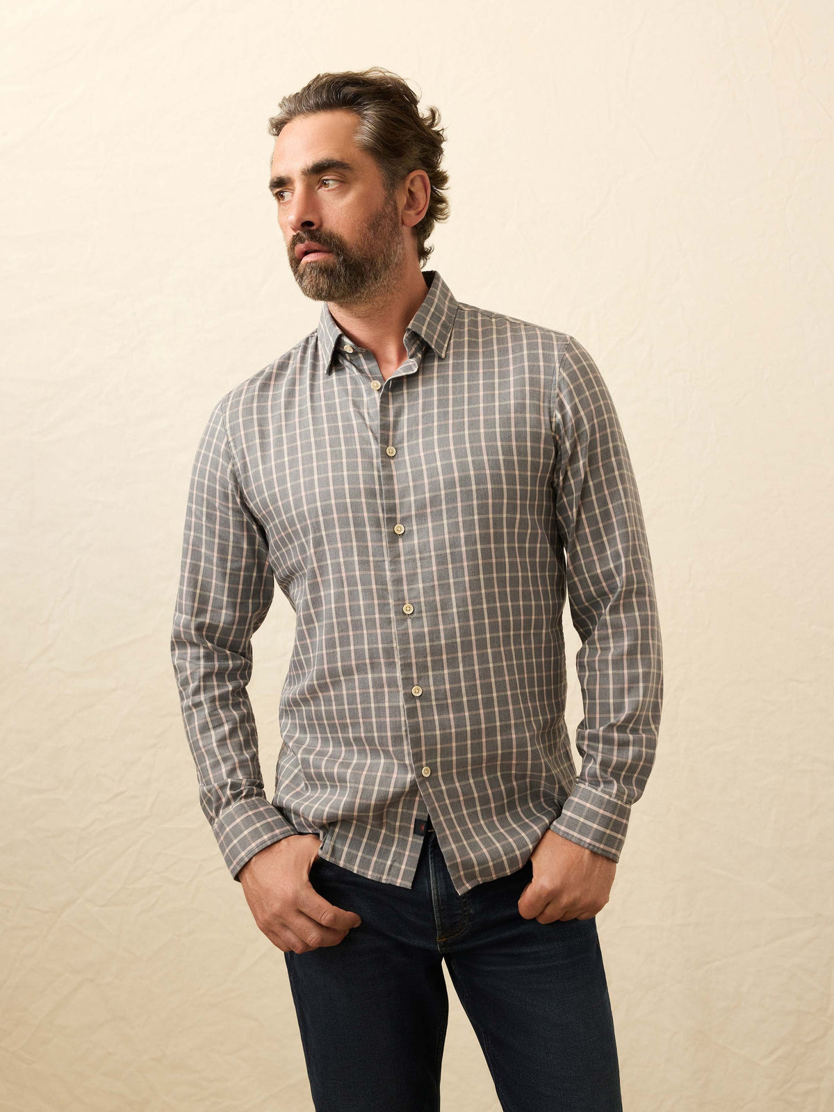 Movement Monterey Shirt - Cherry Wood Plaid
