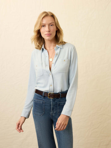 Legend Sweater Shirt - Ice Blue Twill
