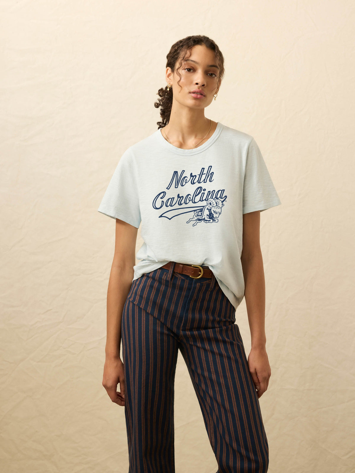 University of North Carolina Sunwashed Regenerative Tee - Sky