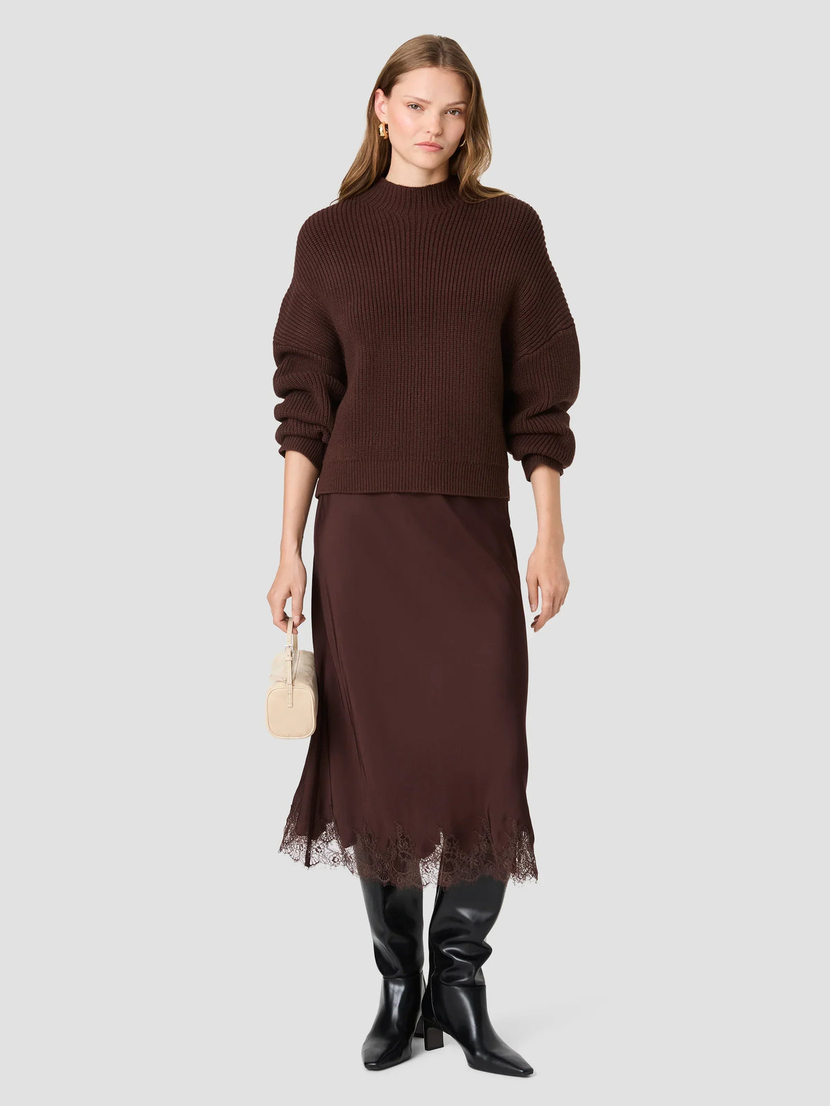 BABYSOFT MOCKNECK RIB PULLOVER