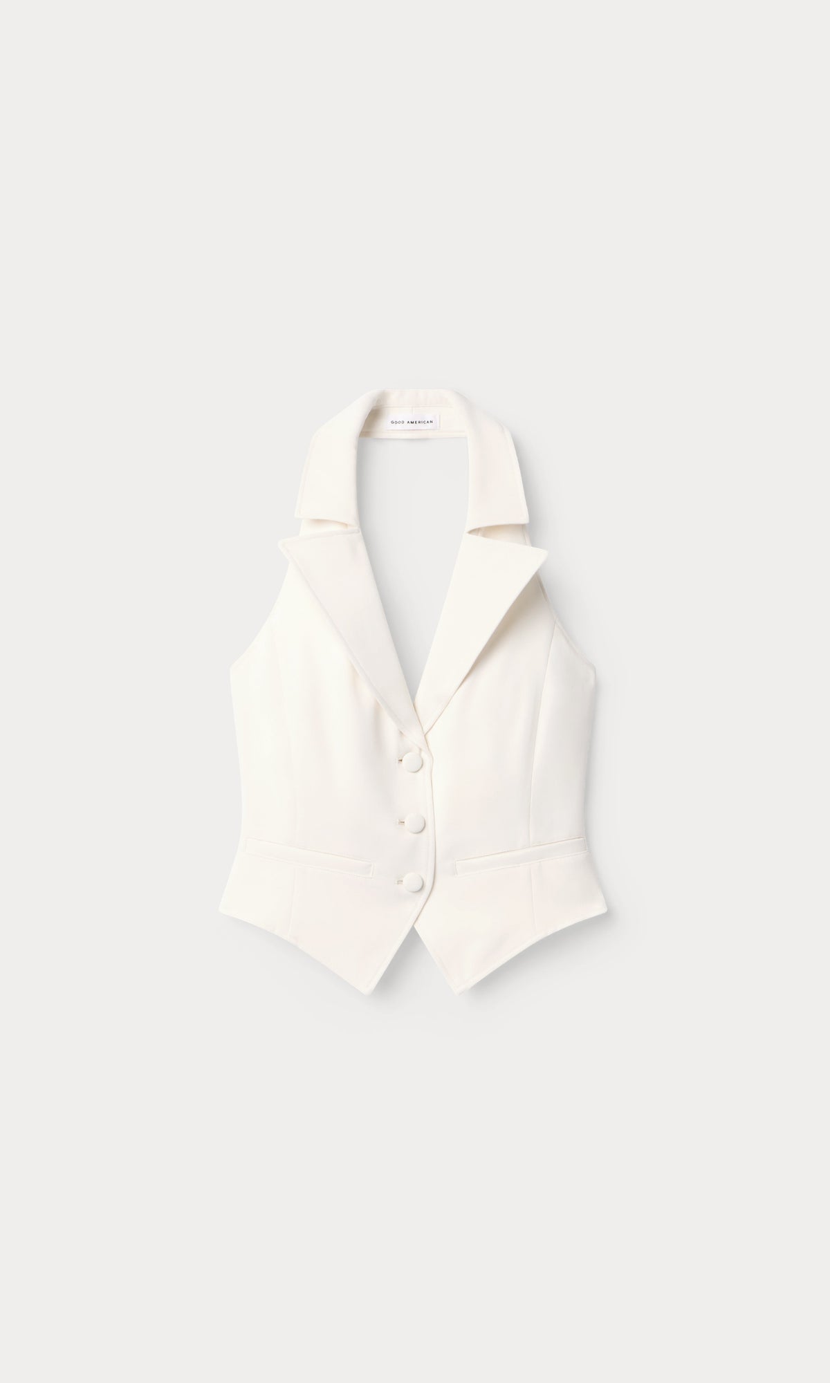 LUXE SUITING HALTER VEST | SOFT SHELL