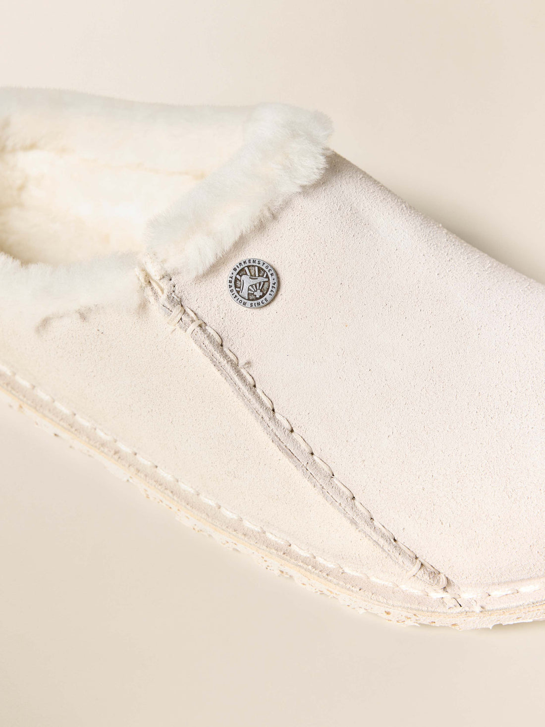 Birkenstock Zermatt Premium Slipper - Antique White