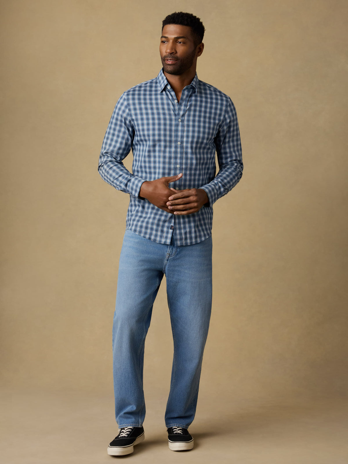 The Movement Shirt - Azure Night Plaid