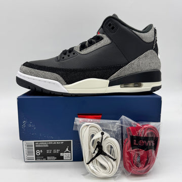 Jordan 3 Levi's Black