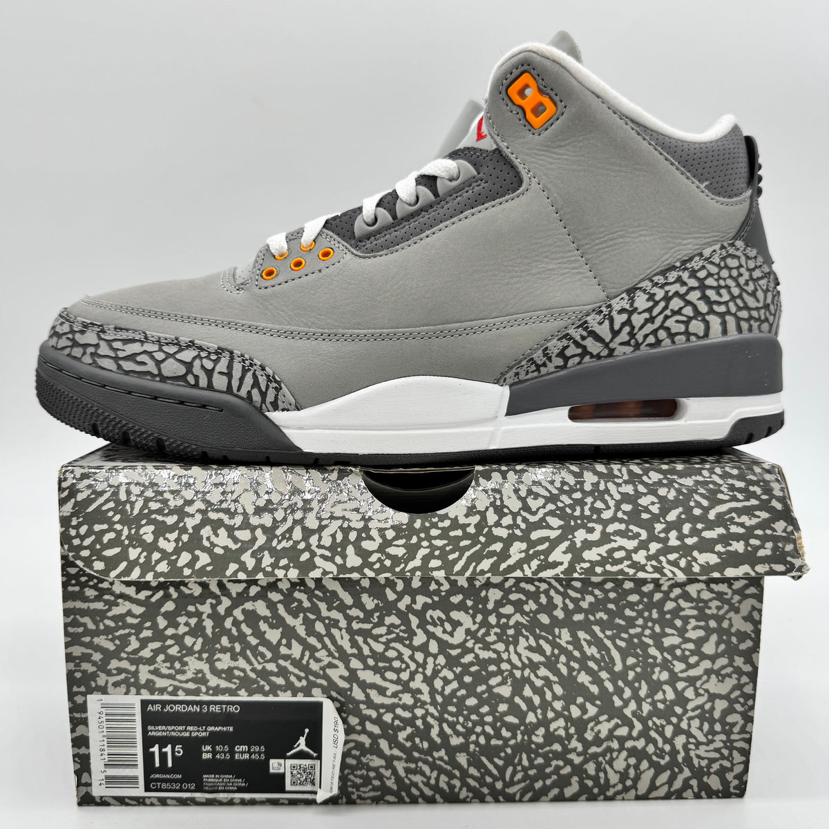 Jordan 3 Cool Grey