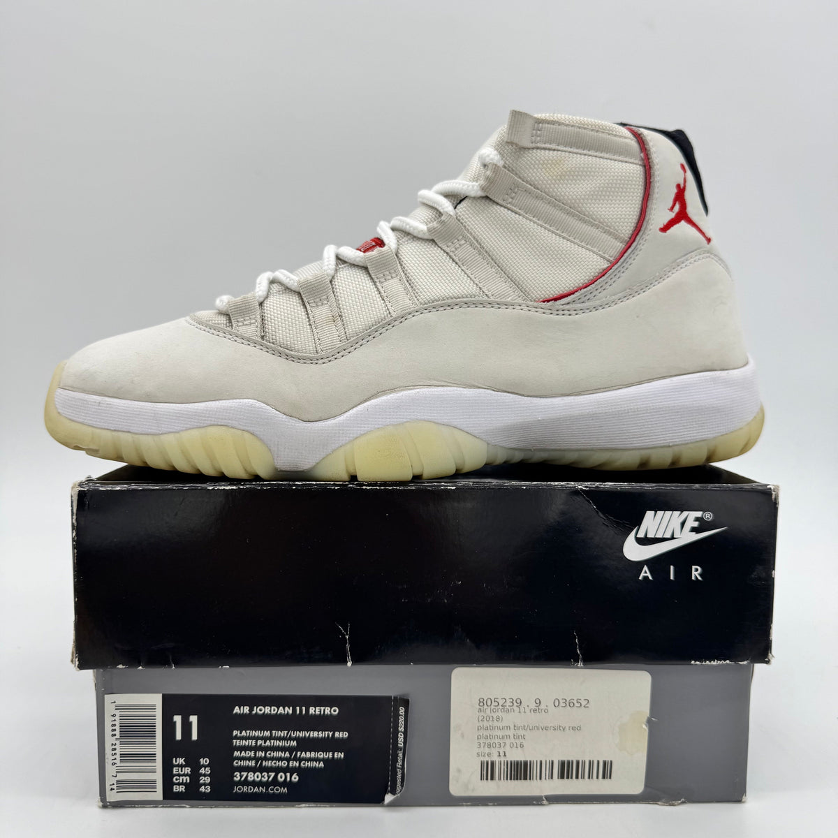 Jordan 11 Platinum Tint