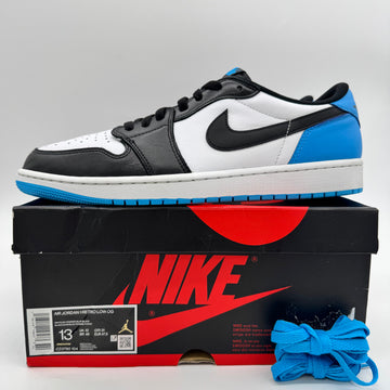 Jordan 1 Low OG Black Dark Powder Blue