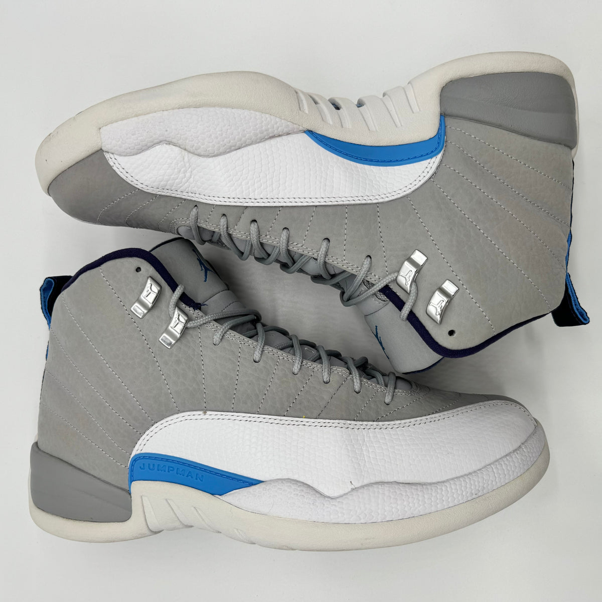 Jordan 12 Grey University Blue