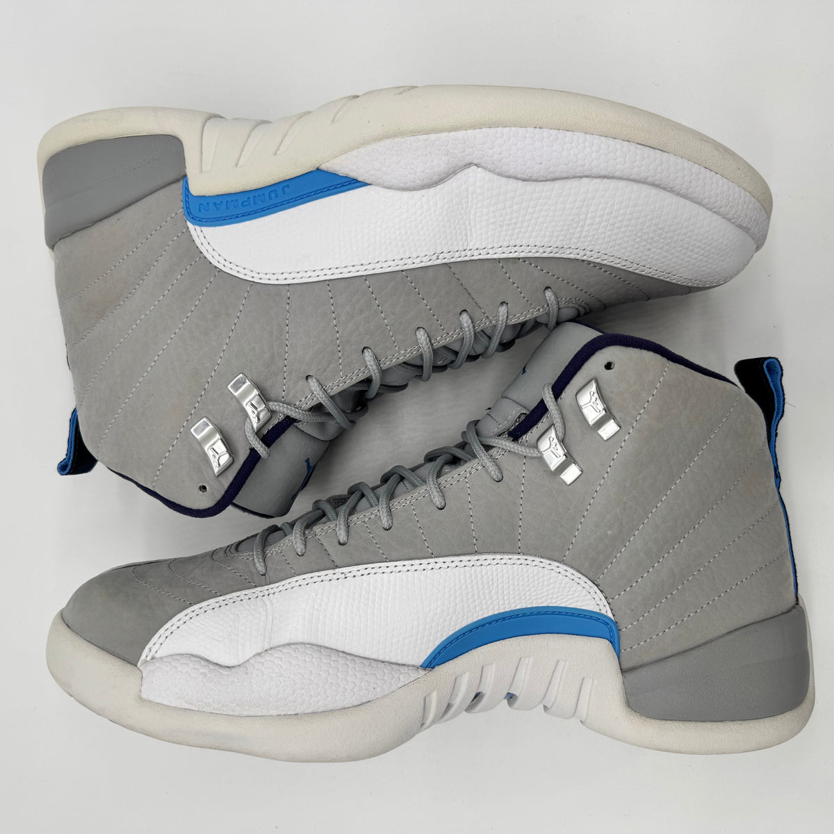Jordan 12 Grey University Blue