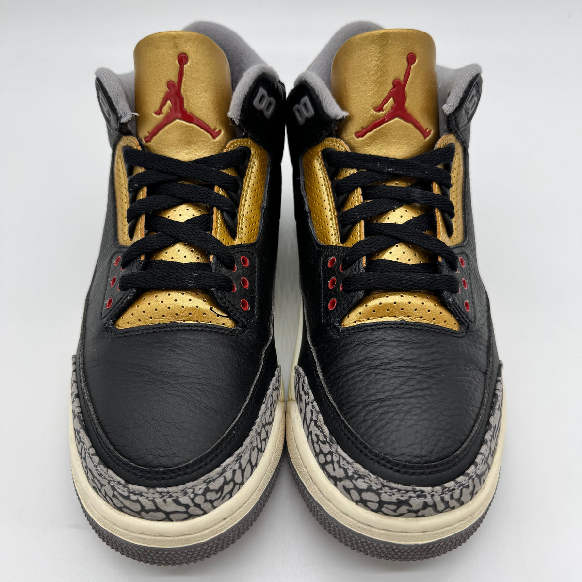 Jordan 3 Black Cement Gold (Women's)