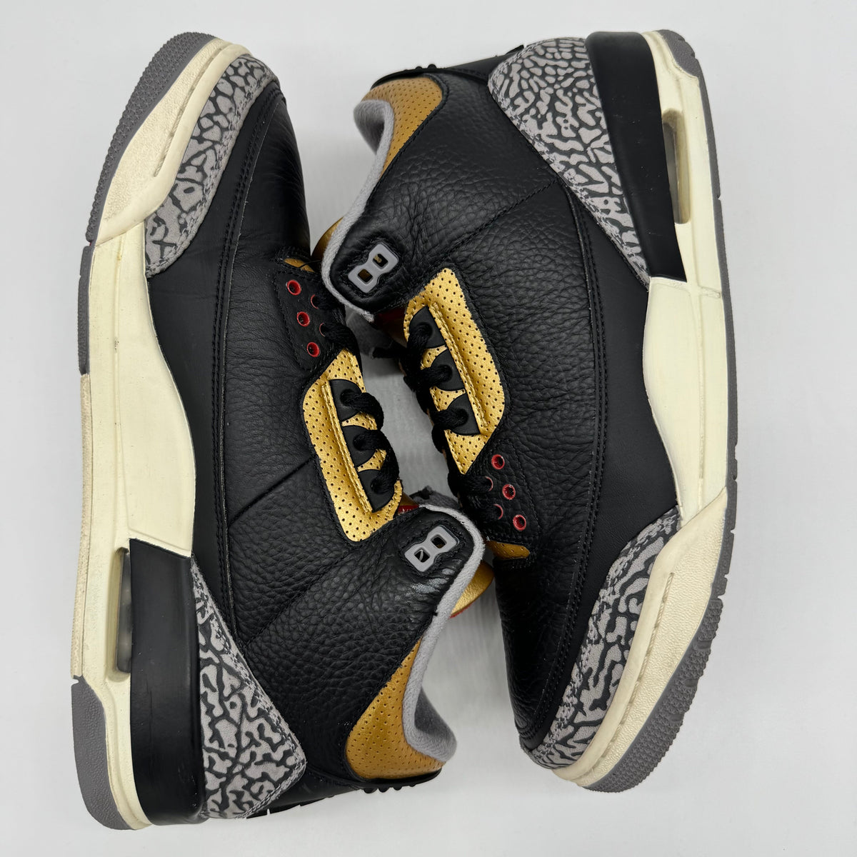 Jordan 3 Black Cement Gold (Women's)