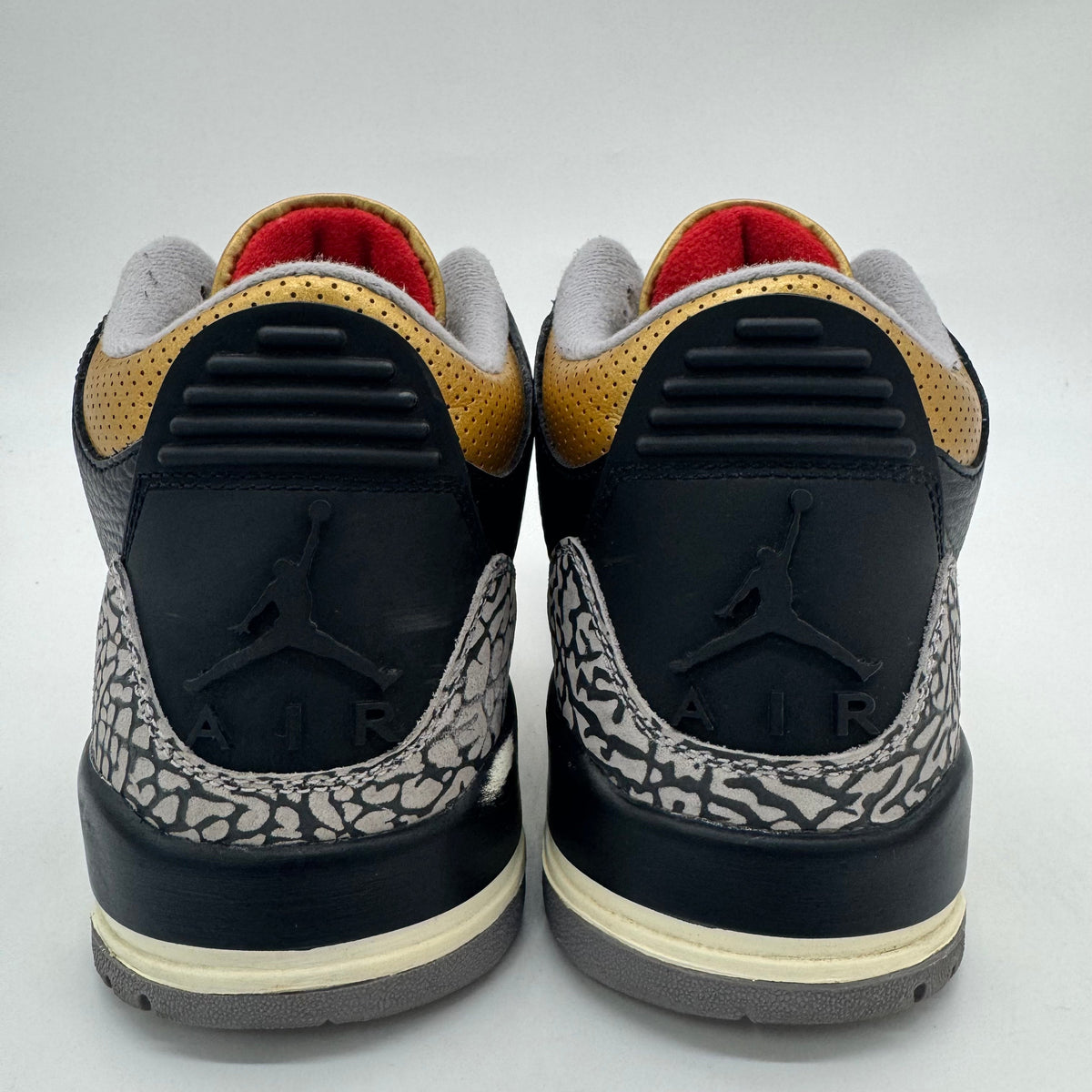 Jordan 3 Black Cement Gold (Women's)