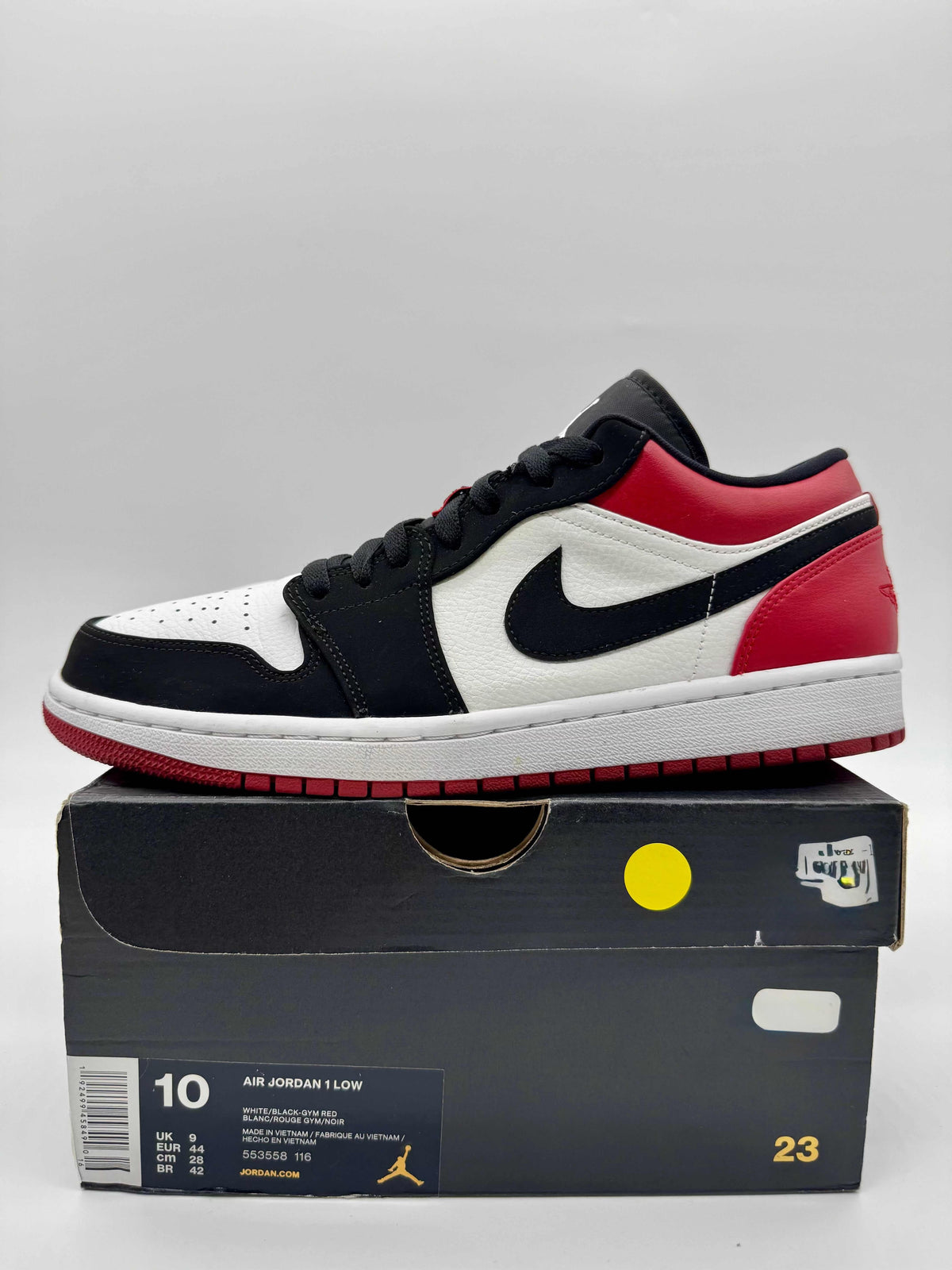 Jordan 1 Low Black Toe (2019)