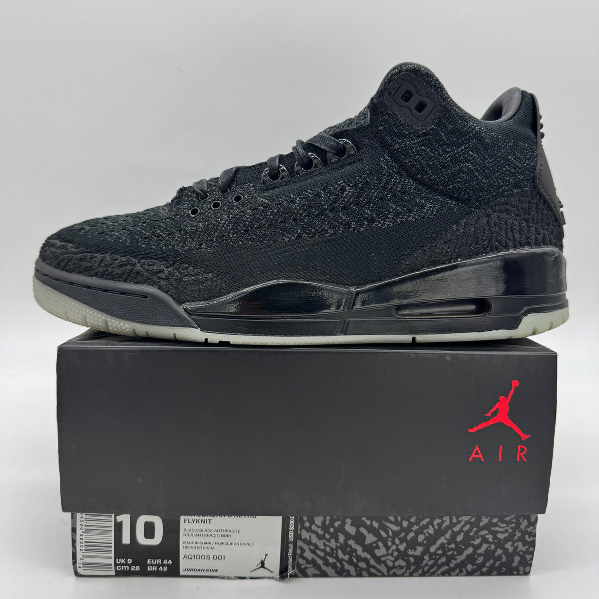 Jordan 3 Flyknit Black