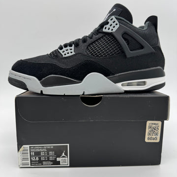 Jordan 4 Black Canvas