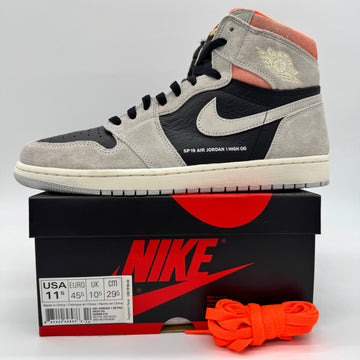 Jordan 1 High Neutral Grey Hyper Crimson