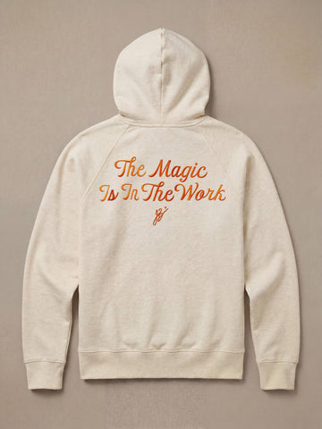 Jalen Brunson High Standard Fleece Hoodie - Antique Ivory Heather