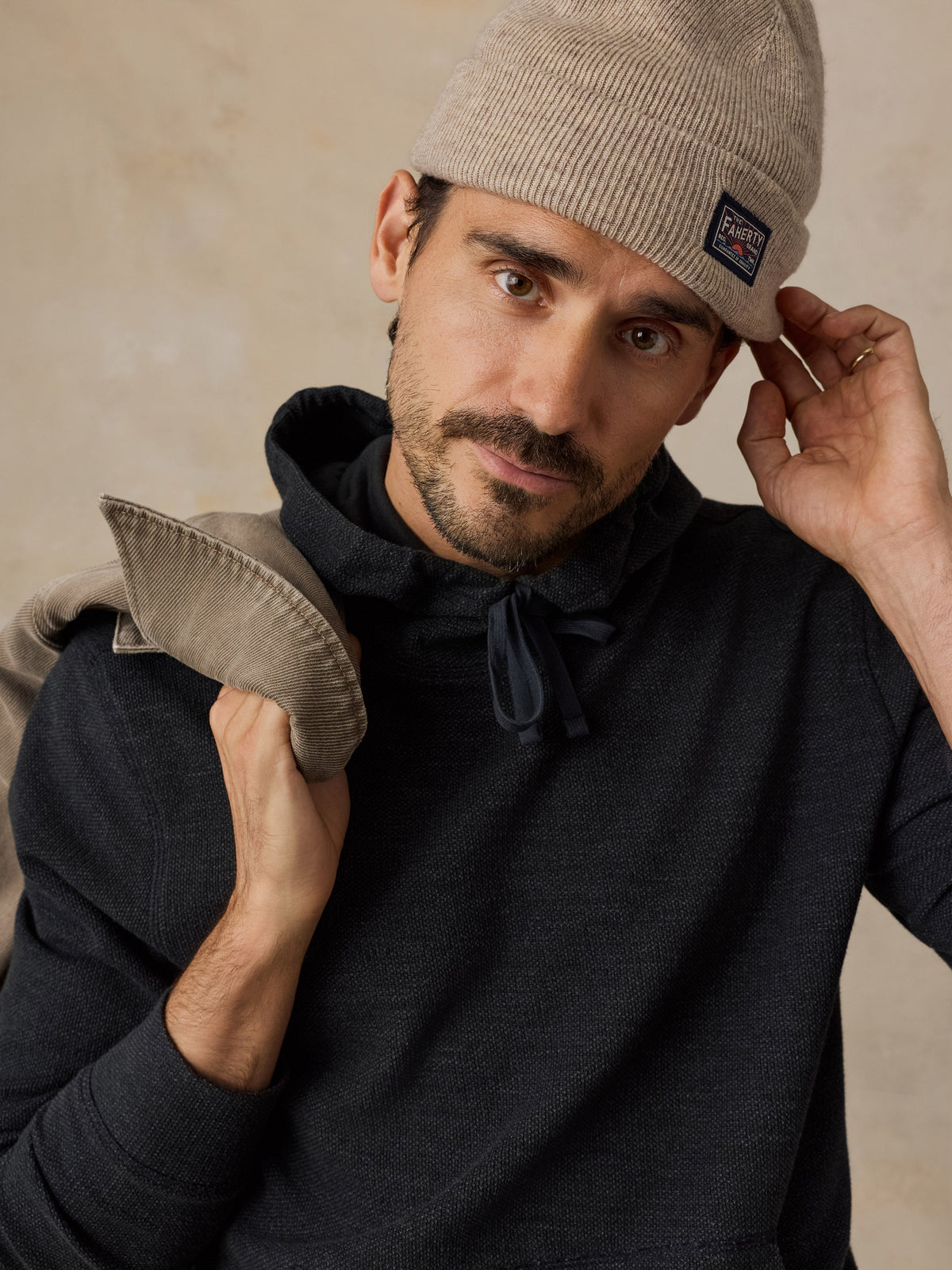 Highland Knit Hoodie - Ridge Black