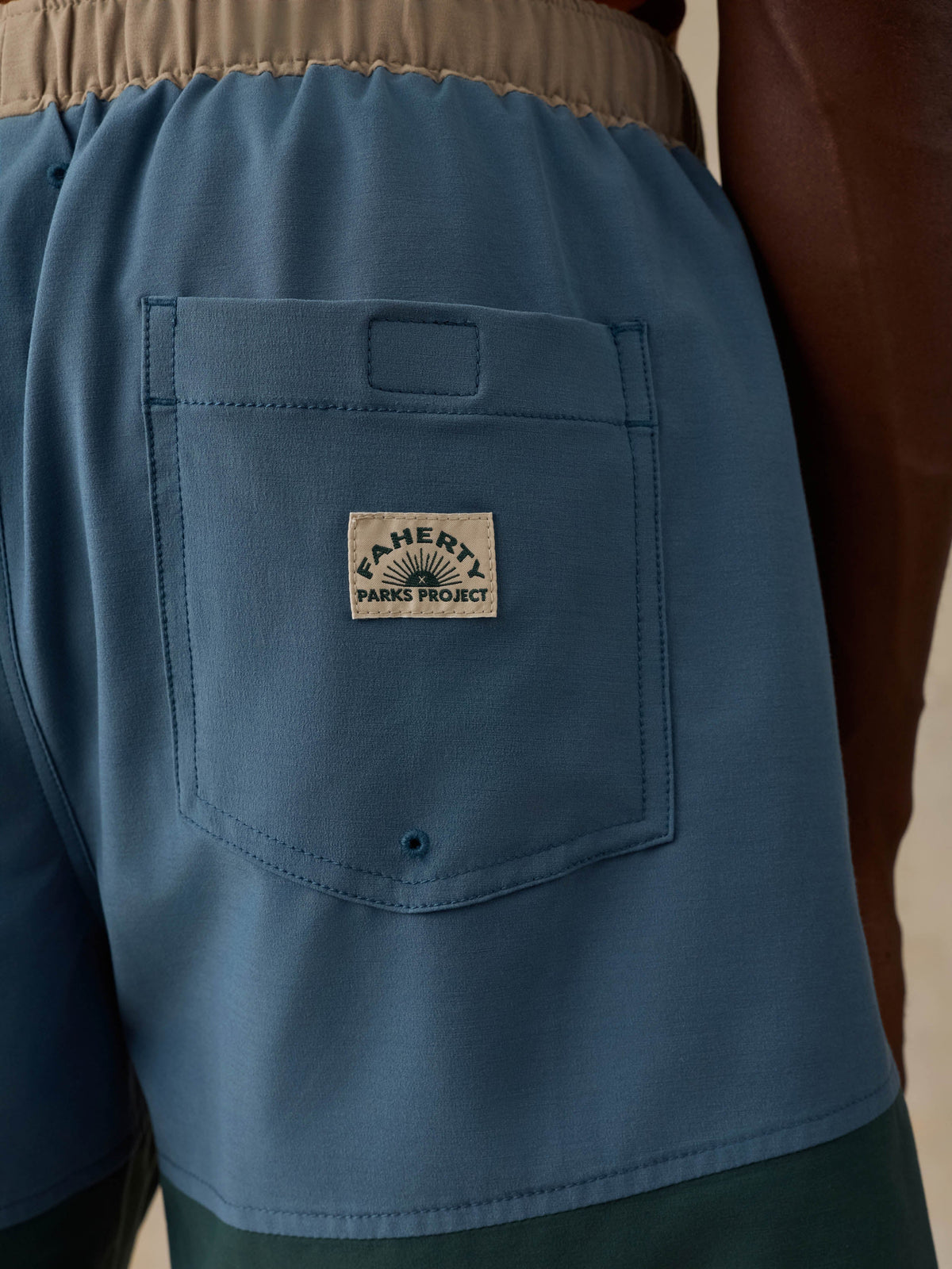 Faherty x Parks Project All Day Trunk (6") - Camp Lake Combo
