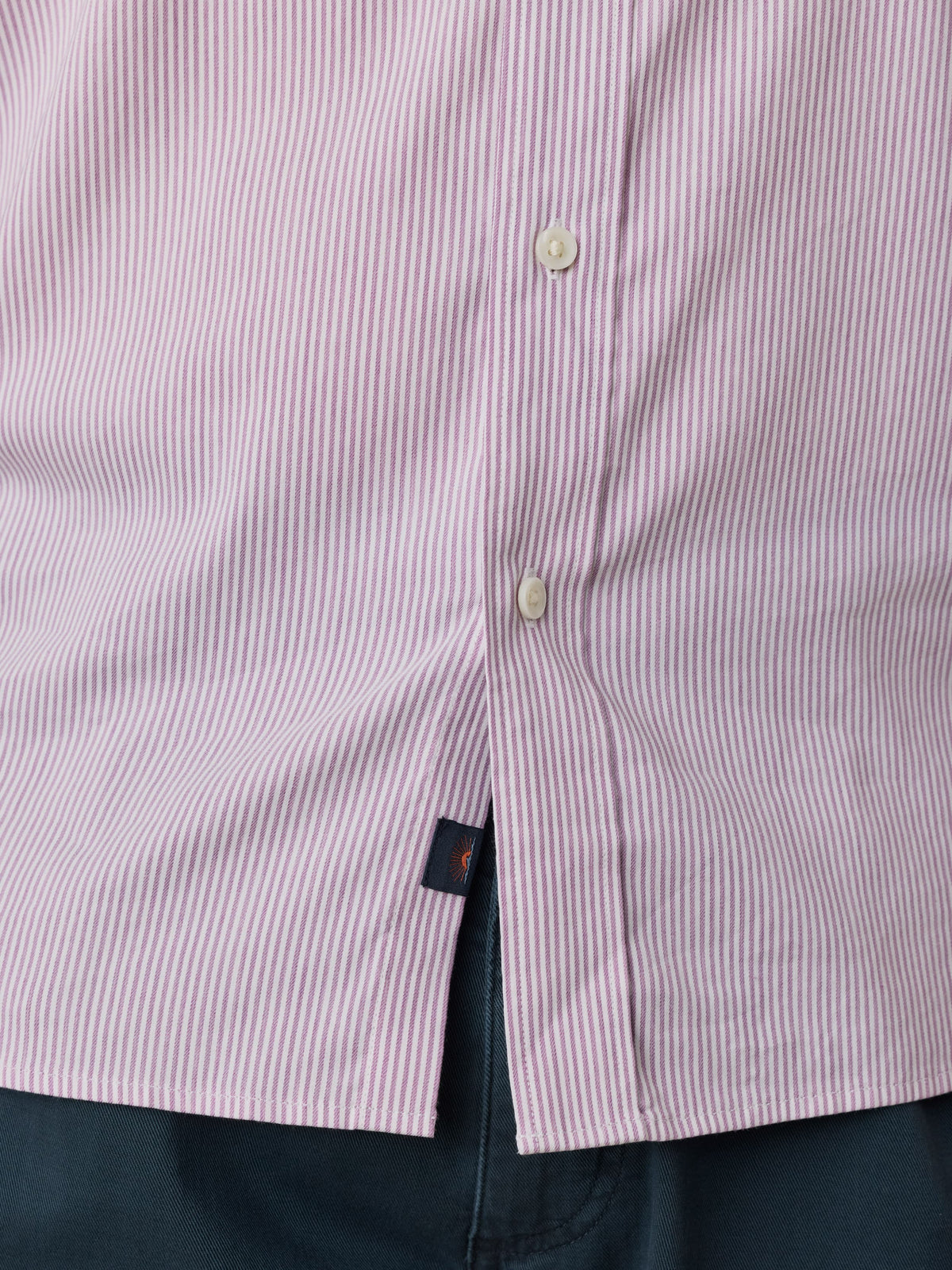 The Movement Shirt - Berry Cloud Stripe