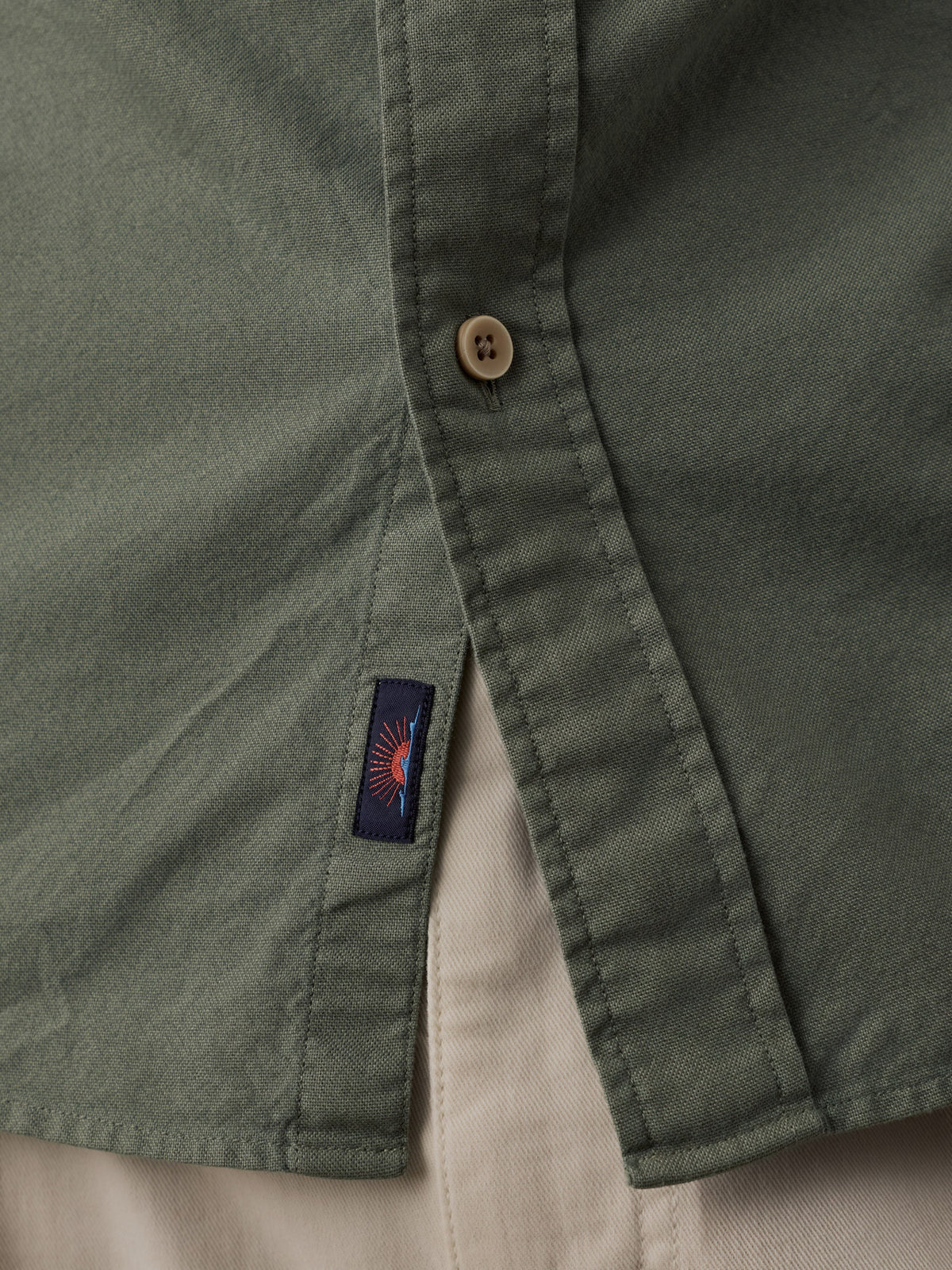 Laundered Oxford Shirt - Ridge Olive