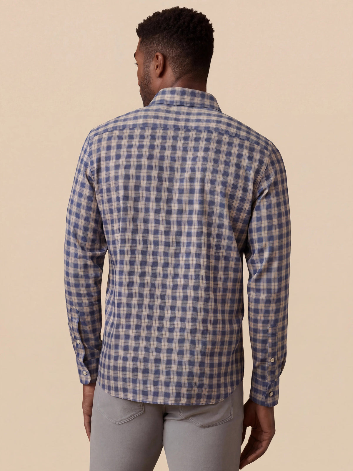 Movement Monterey Shirt - Navy Seas Plaid