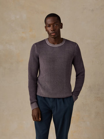 Sunwashed Crewneck Sweater - Lilac Twilight