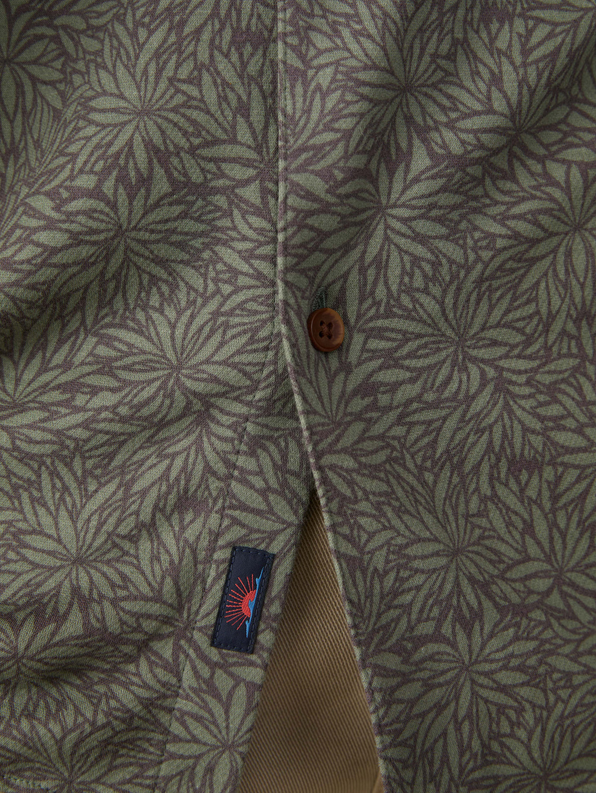 Short-Sleeve Hermosa Shirt - Olive Frond